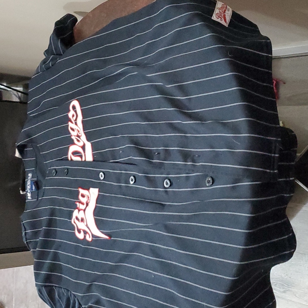 Men's big dogs jersey buttoned shirt like new